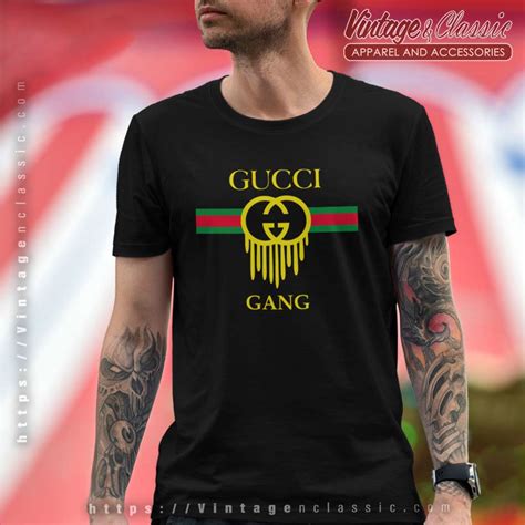 fake gucci gang shirt|Gucci shirt spotting.